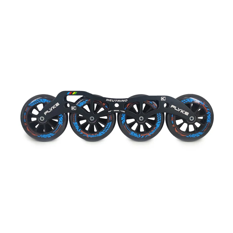 Flyke NEUTRINO 4 wheels inline speed skates frame 4X110 4X100 4X90 Chassis MPC Black Magic XXFirm MATTER Gi3 F1 90mm 100mm 110mm