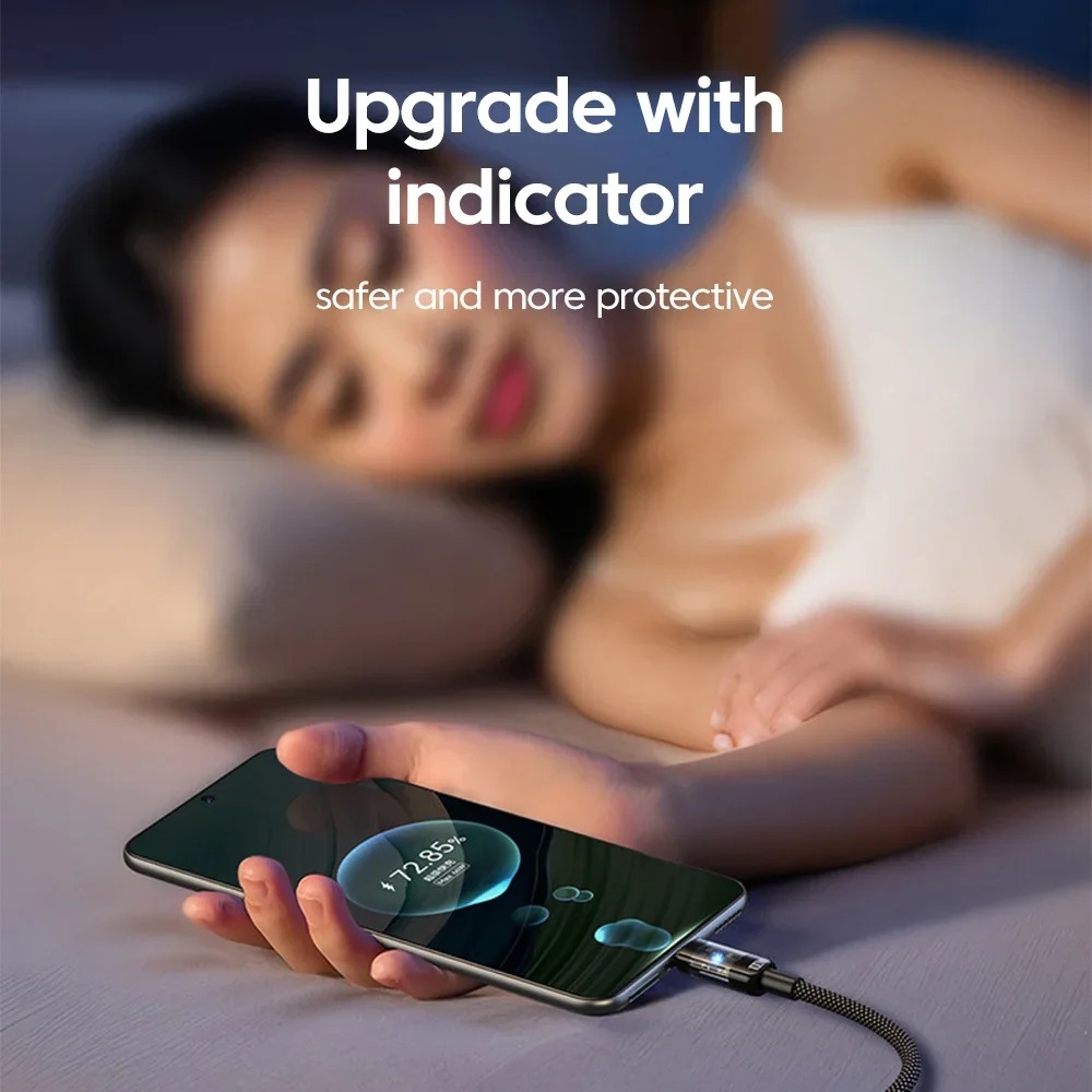 0.25/1/1.5/2M 240W Nylon USB C PD Super Fast Charging Data Cable with LED Digital Display USB To Type C Quick Charge Data Cords