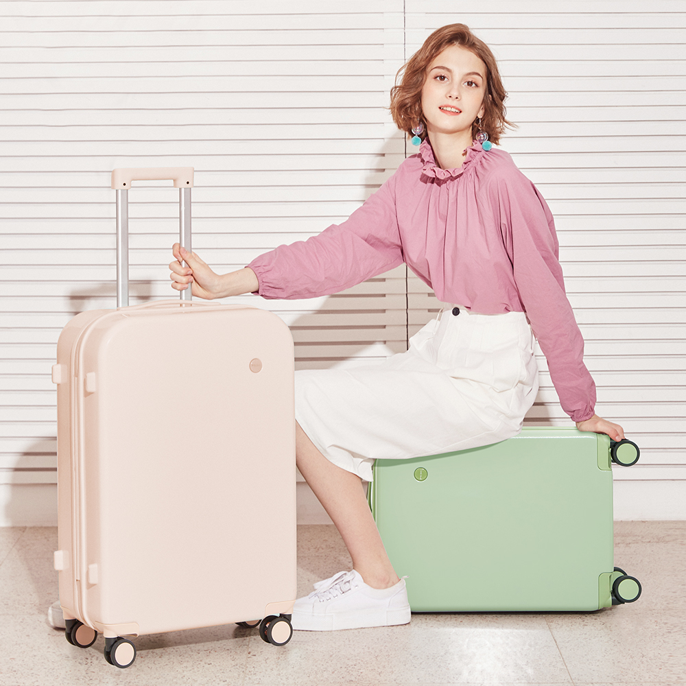 Mixi Puristic Design Reisegepäck Rolling Wheel Hardside Damen Koffer Herren Trolley Case 16 20 Handgepäck/Groß 22 24 26 28 Zoll