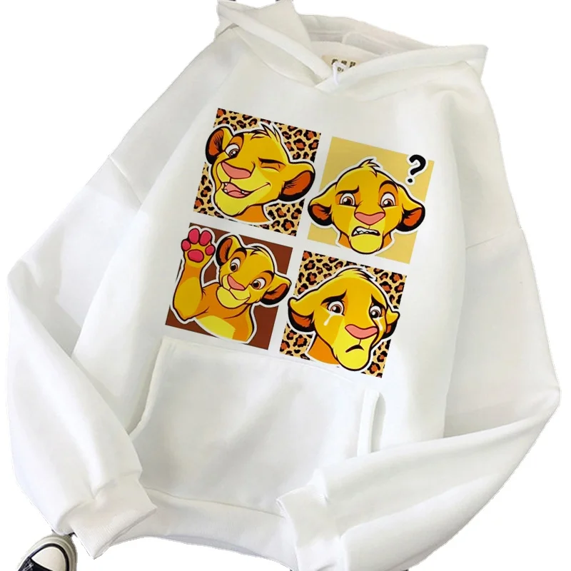 Disney Hakuna Matata divertida Simba Anime Sudadera con capucha mujer el Rey León Kawaii sudadera gráficos Harajuku mujer Sudadera con capucha