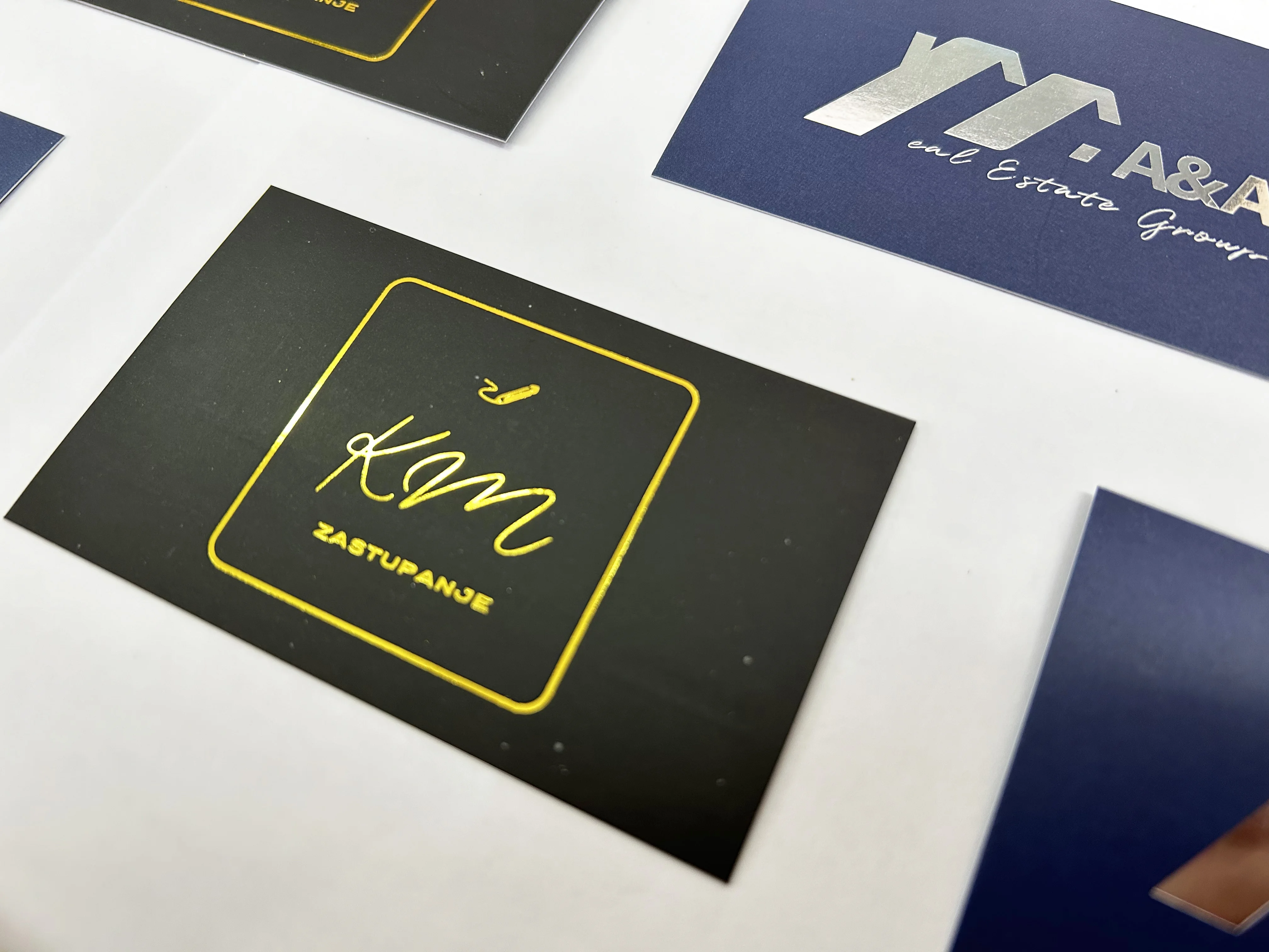 Tùy Chỉnh Logo, Ốp Viền Chỉ Vàng Bo Kinh Doanh Thẻ, Name Card, Vàng Thẻ Nóng Dập Logo, in Hình Lá Bài, Cảm Ơn Bạn Thẻ, 300G