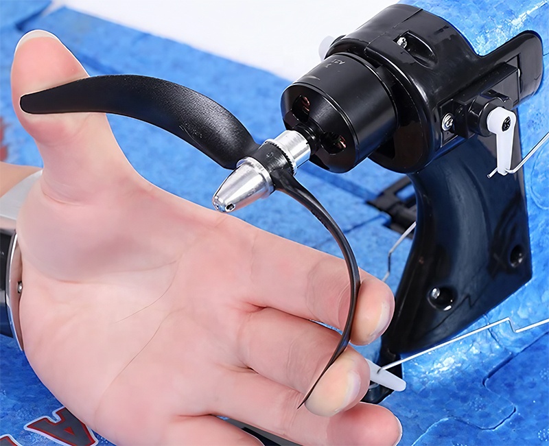 Avião de controle remoto rtf, longo alcance, 2000m, sem escova, com equilíbrio inteligente, resistente a choques, corpo de espuma epp, luz led