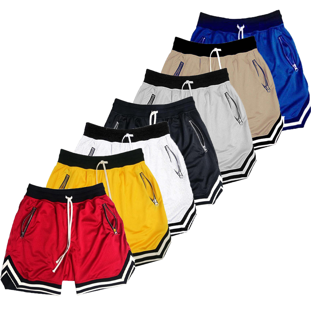 Heren Mesh Sport Track Shorts Mesh Snel Droog Losse Spiertraining Shorts Voor Zomer Fitness Joggers Casual Ademend Kort