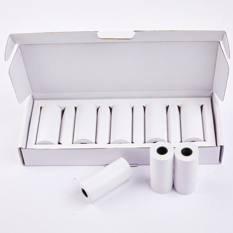 Liquidação_papel térmico branco 5 rolos/lote de câmera infantil impressão instantânea câmera infantil substituição de papel acc