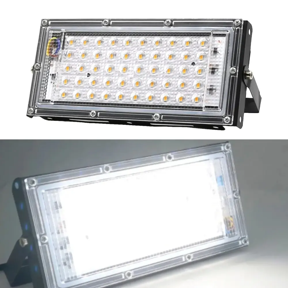 50W LED Reflektor Flutlicht Außenbeleuchtung IP65 Wasserdichter Scheinwerfer 220V Gartenbeleuchtung Projektoren Wandleuchte