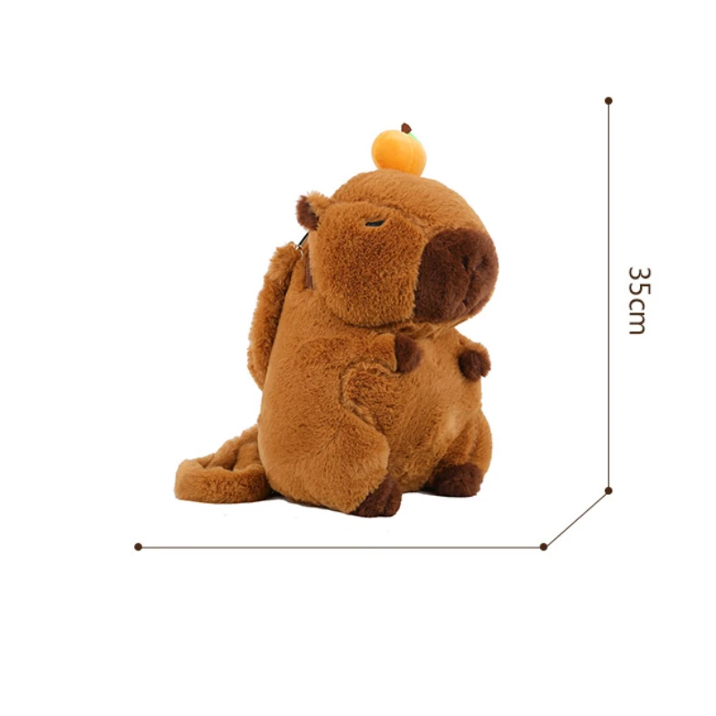 Leuke zachte pluche capibara rugzak meisje modieuze crossbody tas voor vrouwen Kawaii schoudertas voor kinderen cadeaus voor vriendin