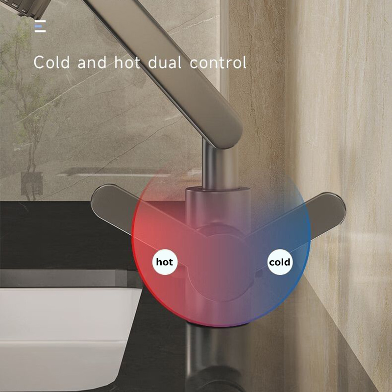 Robinet rotatif universel double Mode bras robotique lavabo cuisine salle de bains chaud et froid ménage bassin lavabo évier