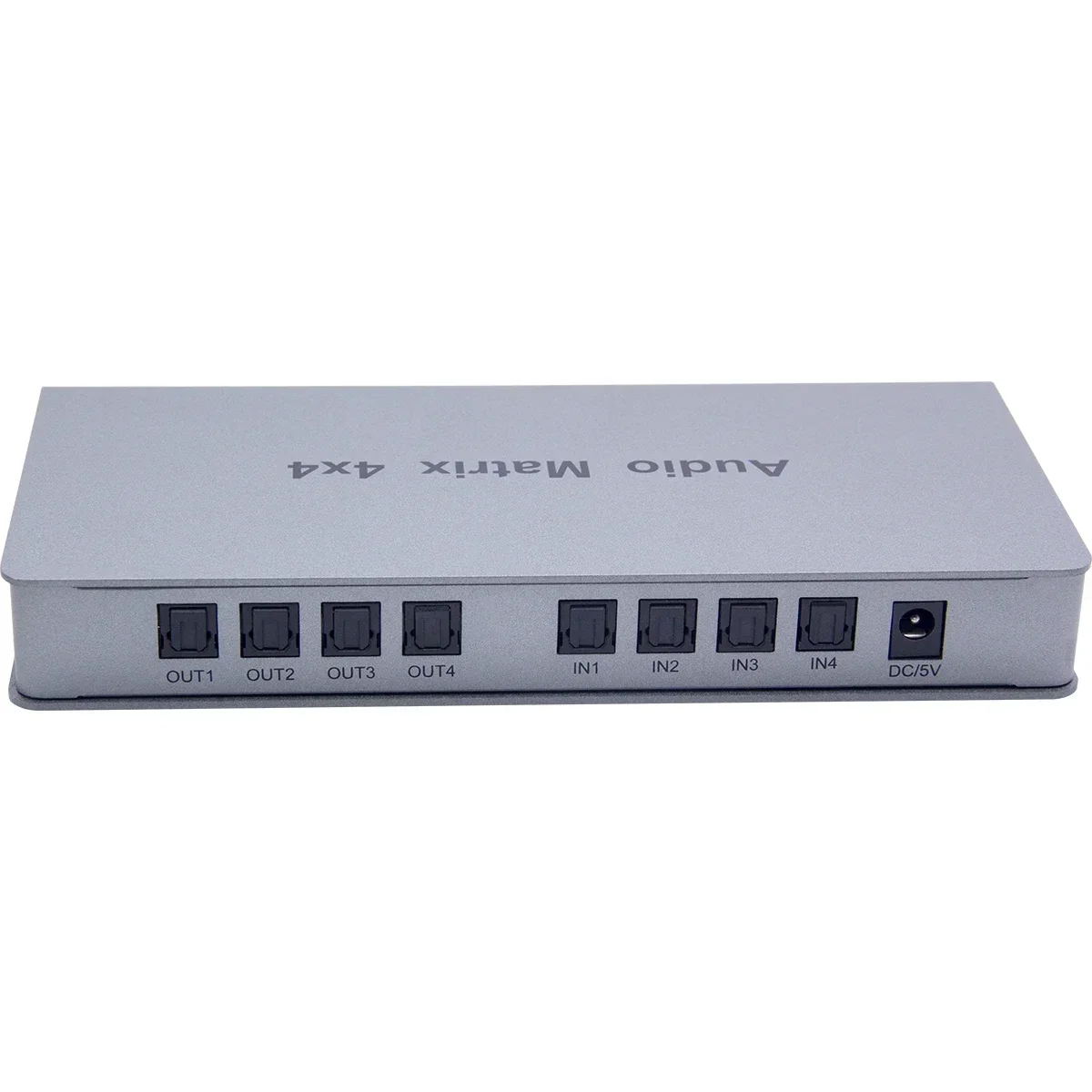 Conmutador de matriz de Audio 4x4 divisor SPDIF /TOSLINK Audio óptico Digital 4 entradas y 4 salidas Selector de matriz Control remoto