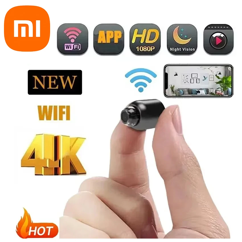 Xiaomi Mini1080P HD cámara WiFi inalámbrica visión nocturna detección de movimiento cámara de vídeo grabadora de Audio videocámara de seguridad para el hogar