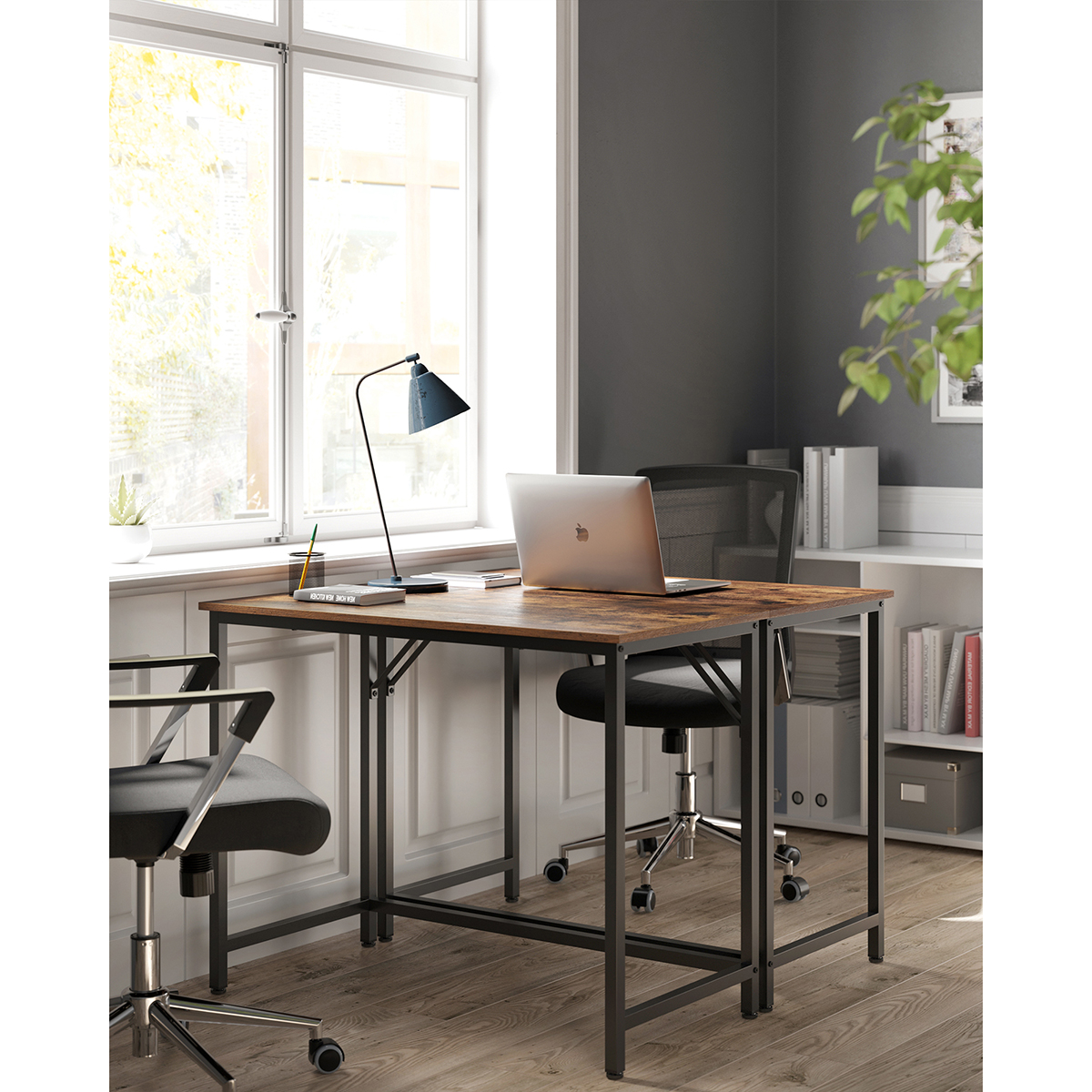 VASAGLE Computer Desk, Small Office Desk and Workstation, Work Desk for Home Office, Study, Bedroom, 50 x 100 x 76 cm