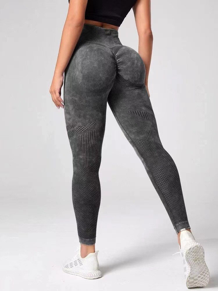 Leggings da allenamento scrunch per donna, pantaloni per il sollevamento del sedere senza cuciture, collant da yoga per palestra attivo con controllo della pancia a vita alta
