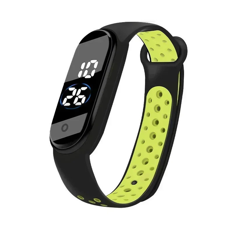 Reloj Digital LED, reloj deportivo de moda para niños, resistente al agua, correa de silicona ultraligera, reloj de pulsera Unisex para adolescentes y niñas