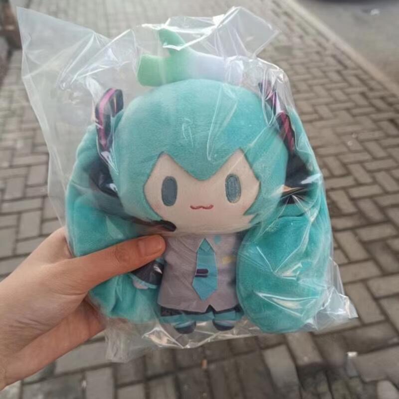15cm hatsune miku kawaii q versão figura boneca de pelúcia anime periférico pelúcia brinquedo coleção modelo ornamento brinquedo meninas presente