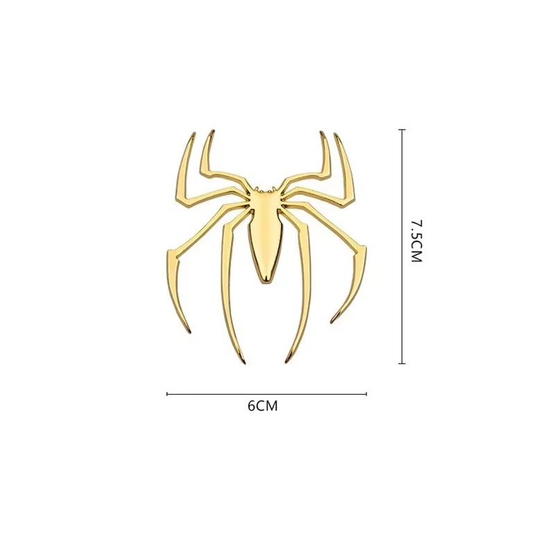 Universele 3D Metalen Auto Stickers Spider Auto Logo Chrome Badge Auto Emblem Decal Auto Styling Decoratie Auto Exterieur Accessoires