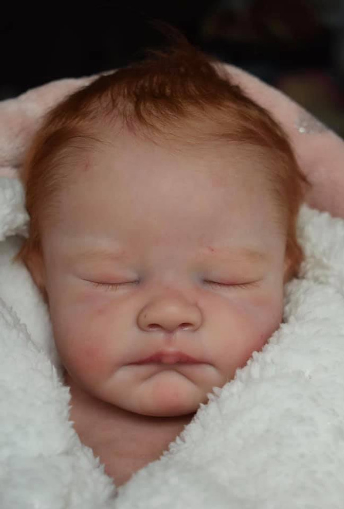 生まれ変わった眠っている赤ちゃんの人形のパーツ、既に塗装、3D絵画、目に見えないベインボディ、錆び、20インチ