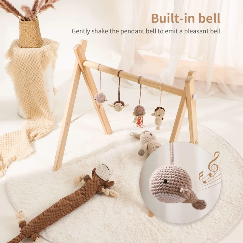 ของเล่นเด็กรถเข็นเด็ก Rattles และโทรศัพท์มือถือการ์ตูนจี้สําหรับ Baby GYM Bracket ของเล่นเด็ก 0 12 เดือน Rattles & โทรศัพท์มือถือจี้