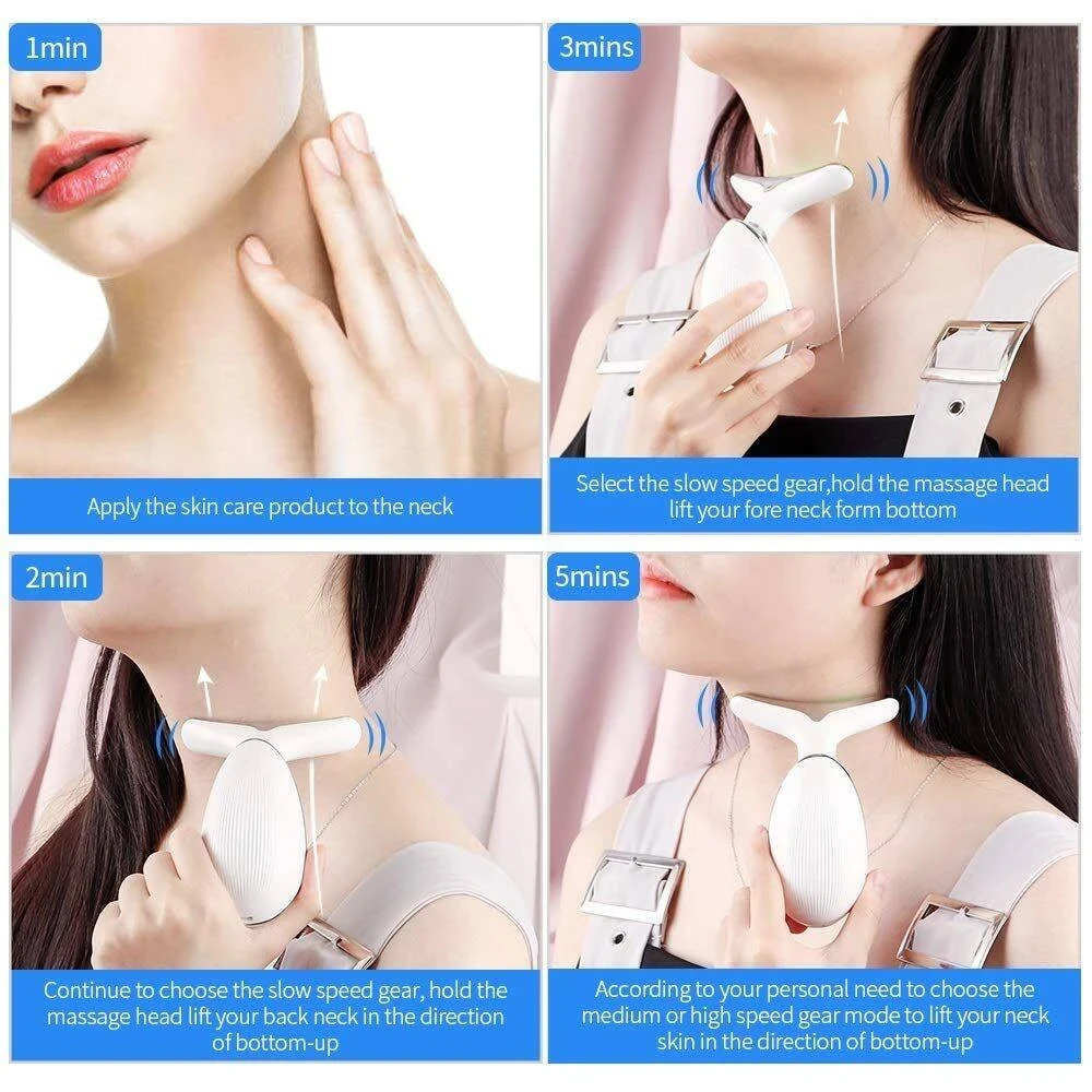 Masajeador facial de microcorriente: levanta y firme la piel, reduce las arrugas, rejuvenecimiento de rostro, cuello y ojos