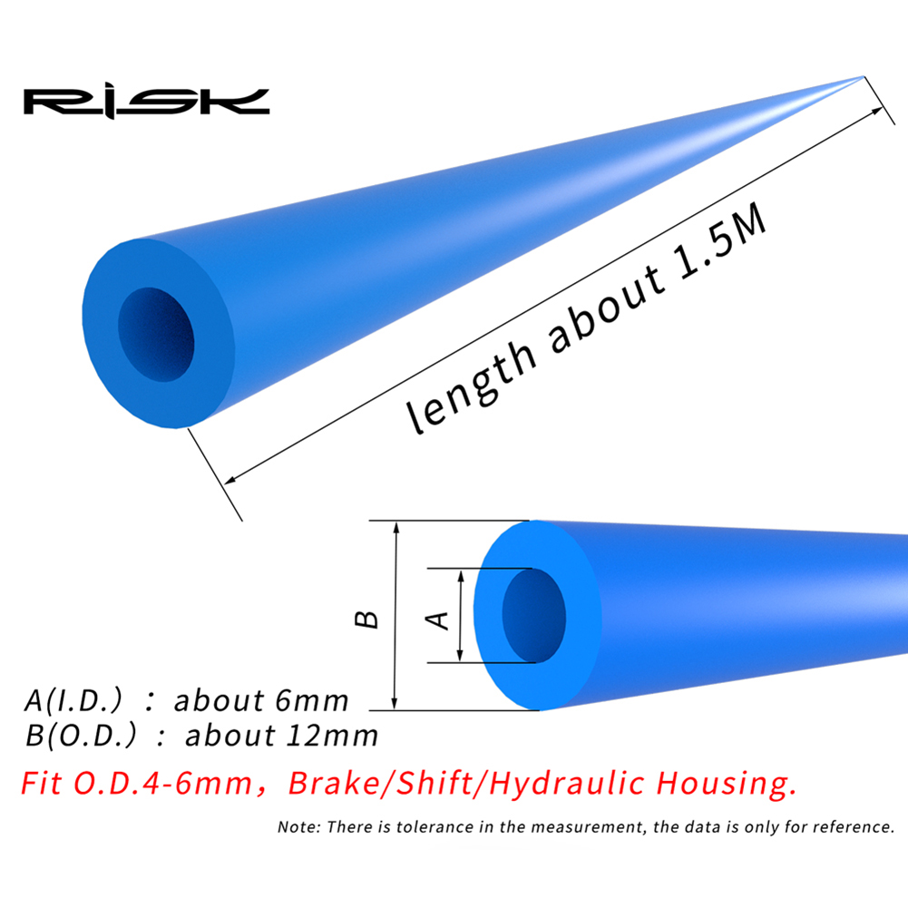 Amortecedor interno para quadro de bicicleta, 6mm, esponja de proteção para prevenção de ruído, cabo de mudança de bicicleta, linha interna, absorção de som