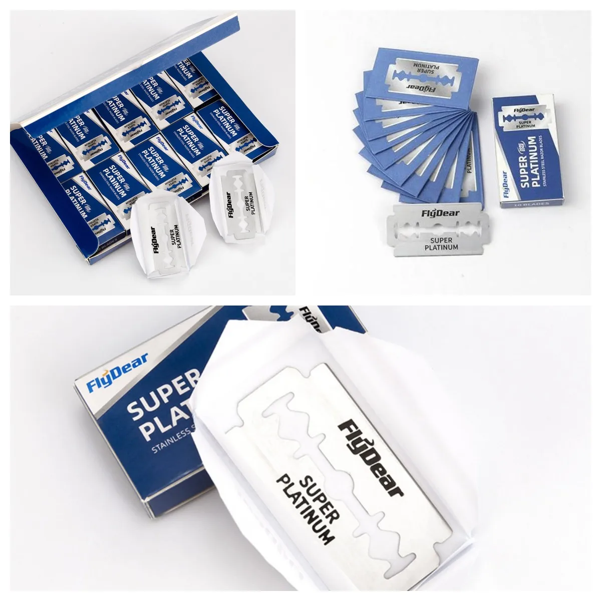 30/50/100pcs Men's Razor Double Edge Razor Blades Shaving Manual Safety Shaving Blades Shaving Tool