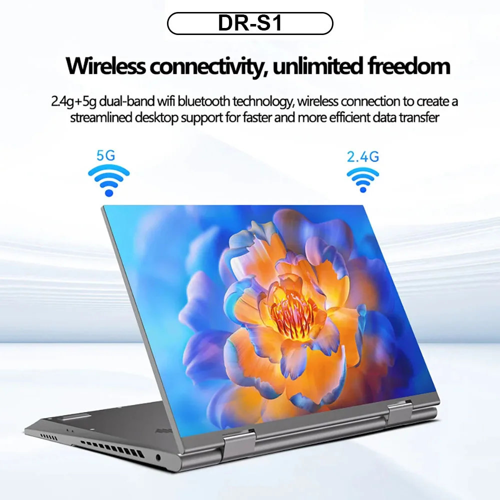 DR-S1 10.9'' 360° Fold Mini Laptop Intel N95 Touchscreens 16GB DDR5 Computer Notebook 2TB SSD Backlit Keyboard Tablet Laptop