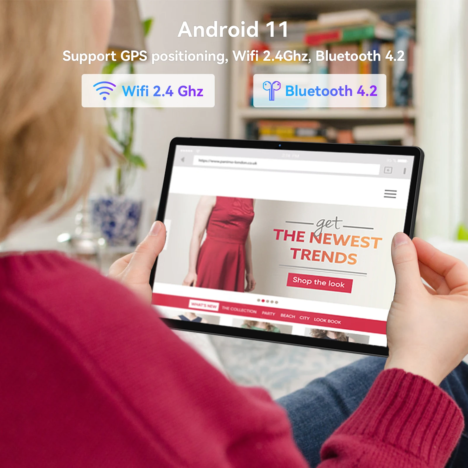 (クリアランス) LeoPad10 タブレット 10.1 インチ Android 11 2GB RAM 32GB ROM クアッドコア Bluetooth Wifi ポータブル タブレット PC 6000mAh 格安タブレット