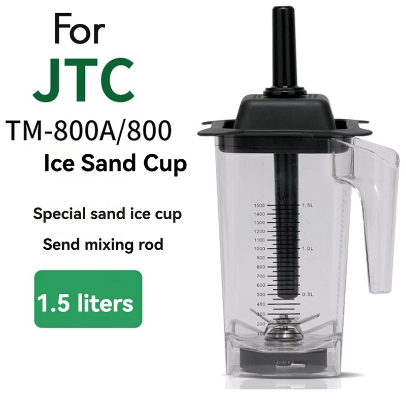 1.5L Blender Cup With Blender Bar For JTC TM-800A/800 Blender Juicer Container Tank Replacement