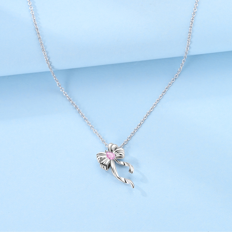 Anillo de plata 2024 con circonita brillante, conjunto de pajarita, anillo, pendientes, pulseras, collar Original DIY, regalo de joyería fina para mujer 925