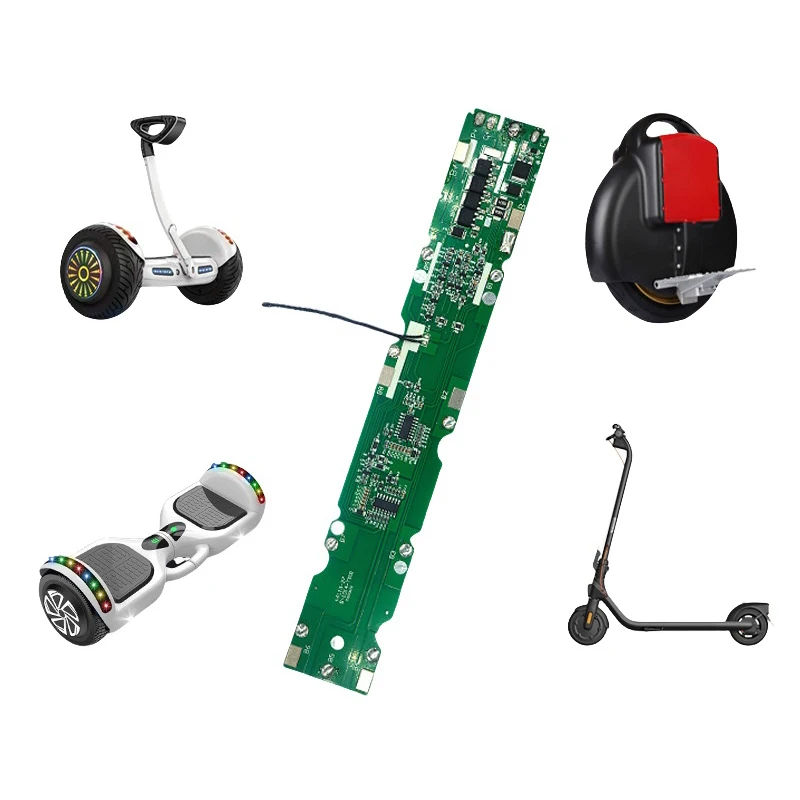 Placa de protección de batería de litio 10S 36V 15A BMS puerto diferente para paquete de batería de Scooter eléctrico 18650
