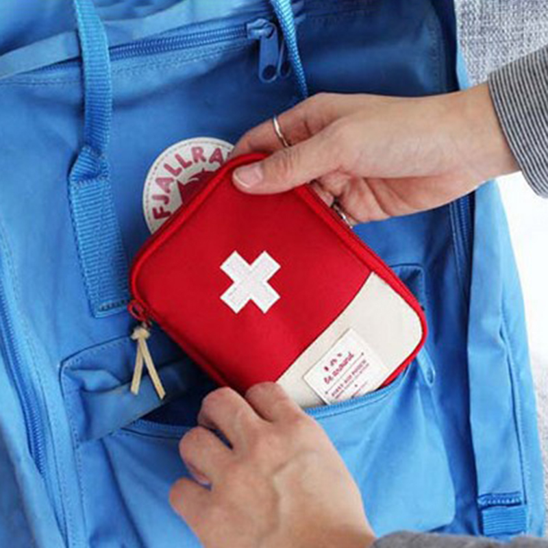 Mini bolsa de medicina portátil, botiquín de primeros auxilios de viaje, bolsa de medicina, bolsa de almacenamiento, botiquín de supervivencia, caja de medicina, emergencia al aire libre, Camping
