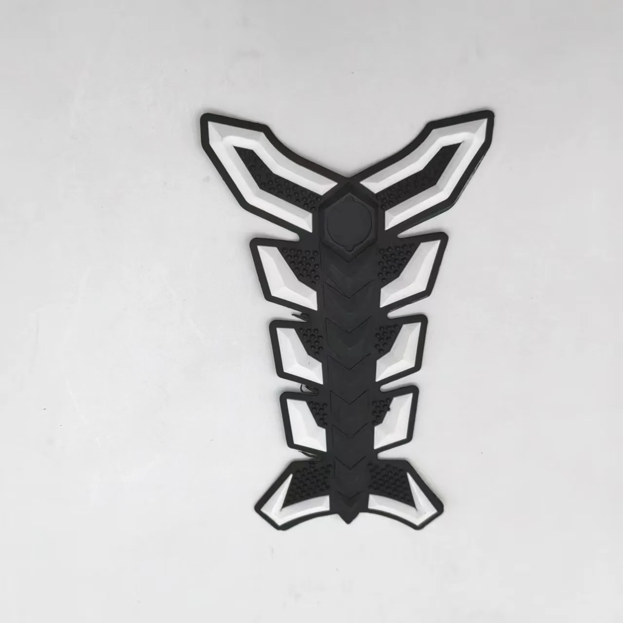 3D ゴムガス燃料油タンクパッドプロテクターカバーユニバーサルオートバイタンクステッカー魚の骨