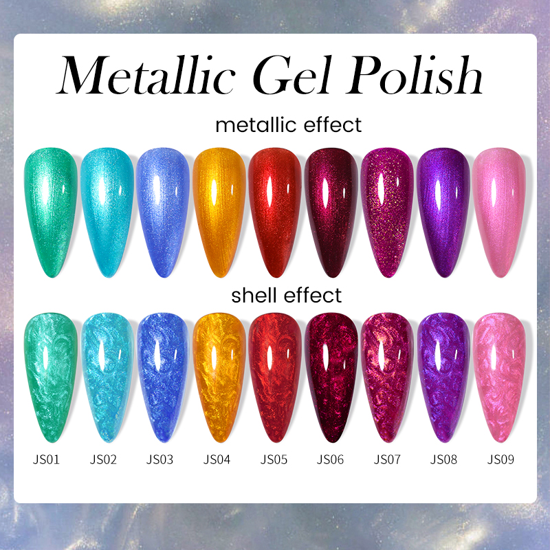 LILYCUTE 7ml Metallic Gel Nail Polish Red Chrome Mirror Effect Thread Shell Nail Gel Quick Dry Semi Permanent UV Gel Nail Art