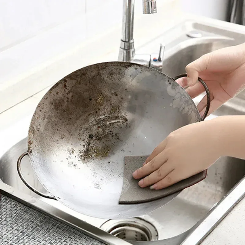 Spazzola da cucina Gomma magica in melamina carborundum per padella Pentola Piatto Utensili da cucina Articoli per la pulizia della casa