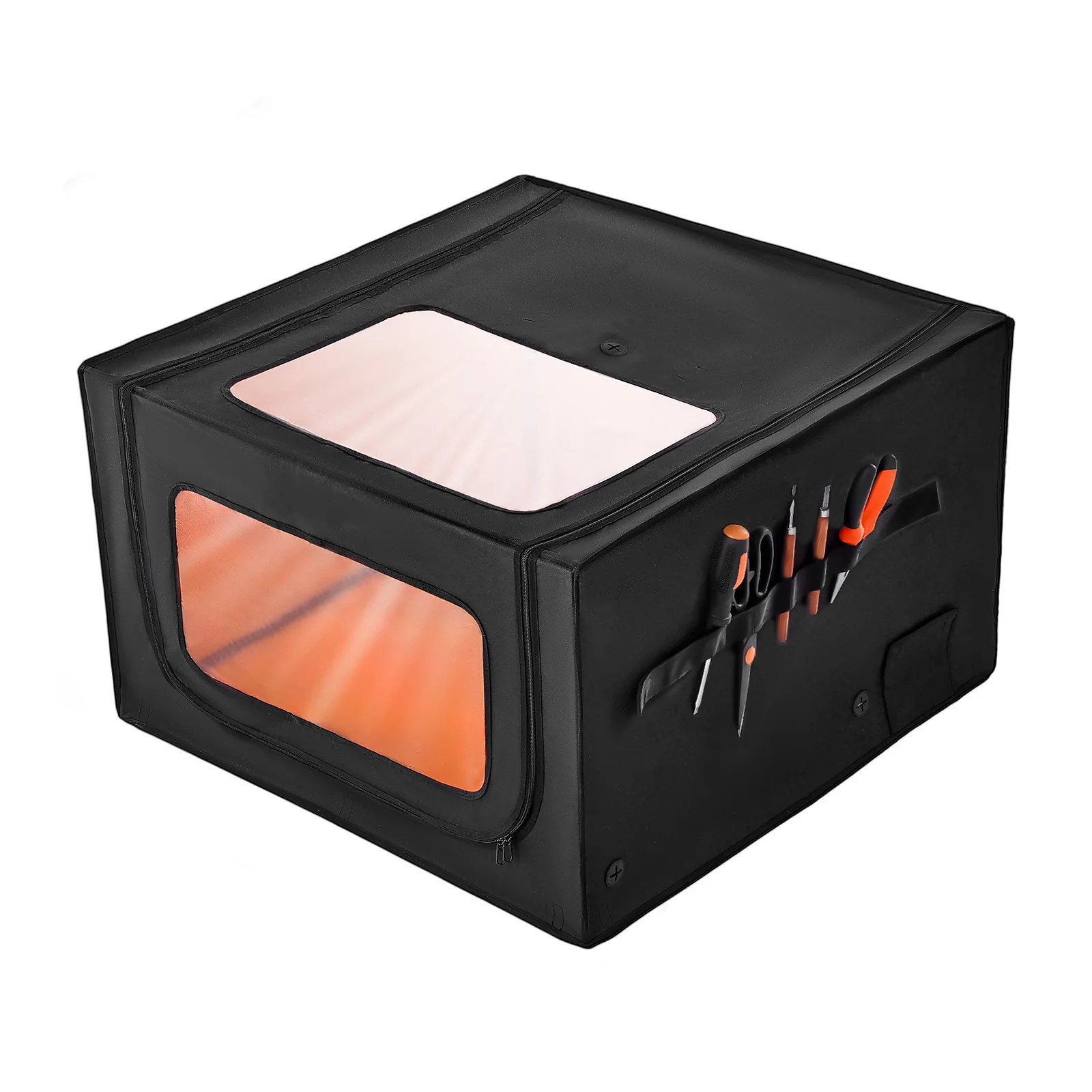 SucceBuy Laser Engraver Enclosure 800x800 mm Flame Retardant & Fireproof Protective Cover, Insulates Smoke, Noise&Eye Protection