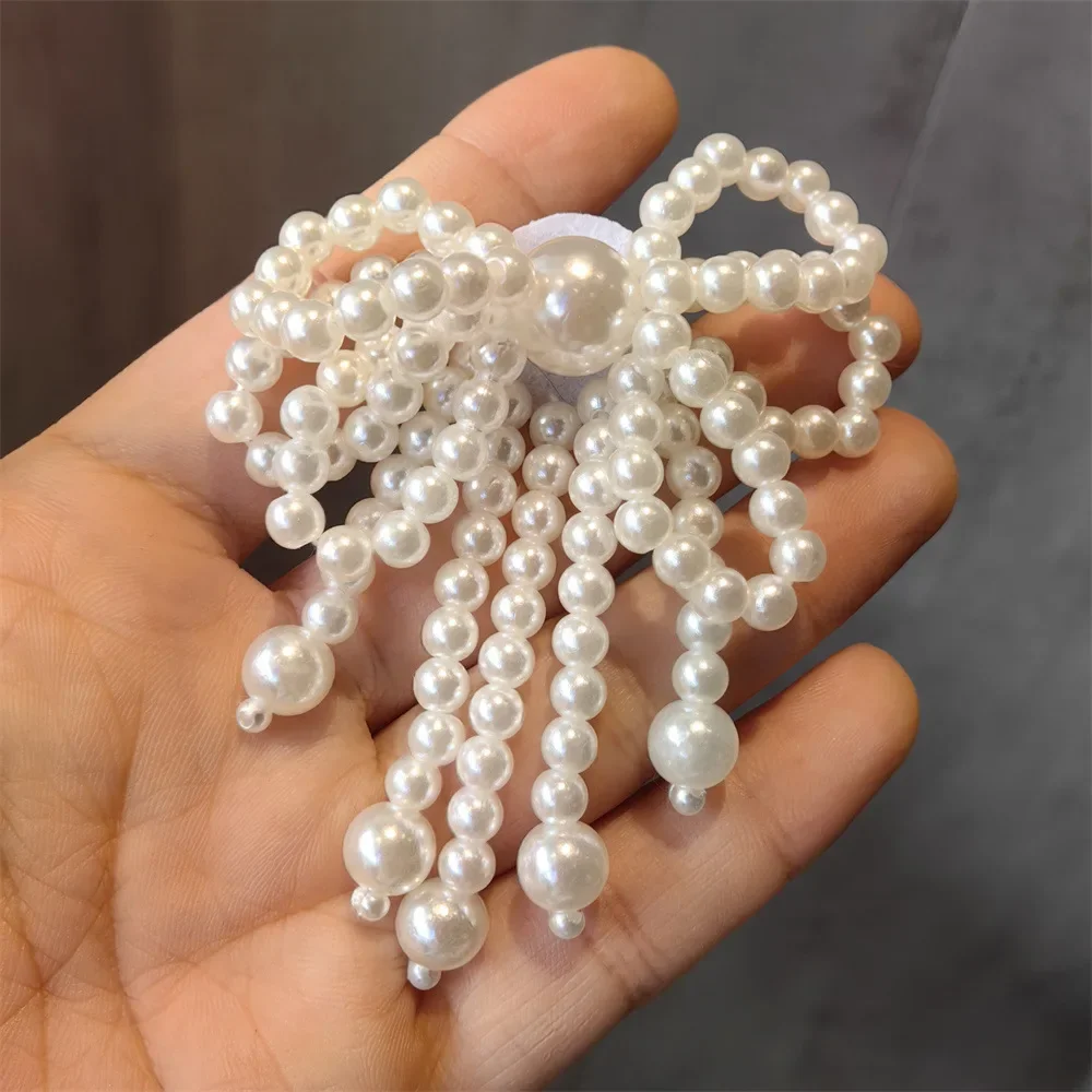 Modische Spitze, Perlenschleife, Schnürsenkel, Charms für Sneakers, dekorative Schuhblumenschnalle, hochwertiges dekoratives Schuh-Charm-Zubehör
