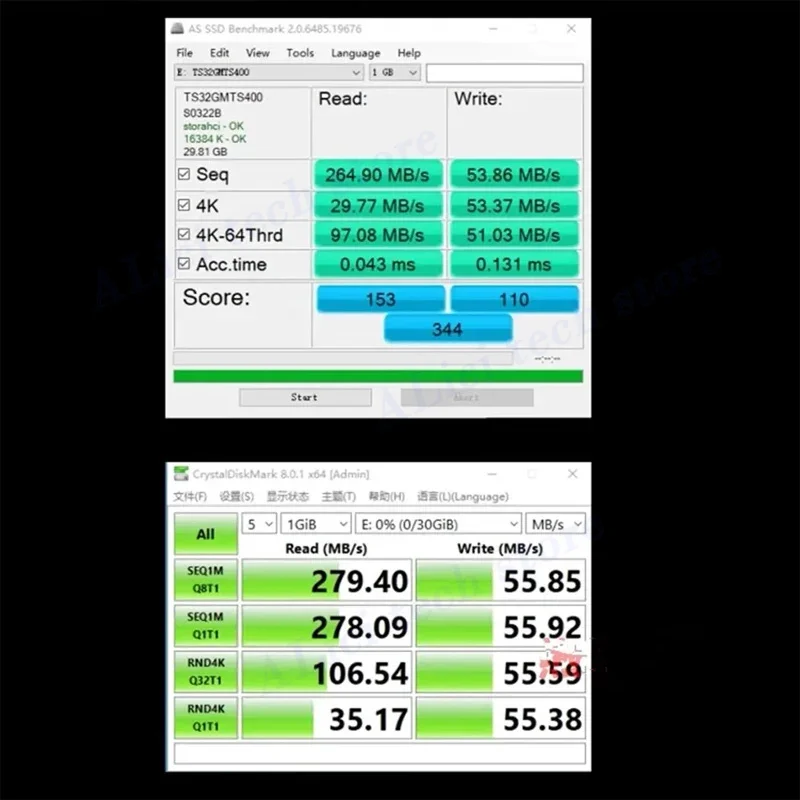 Unidad de estado sólido original 32GB 64GB 2242 protocolo SATA3 M2 MLC Cache independiente granular NGFF SSD TS32GMTS400