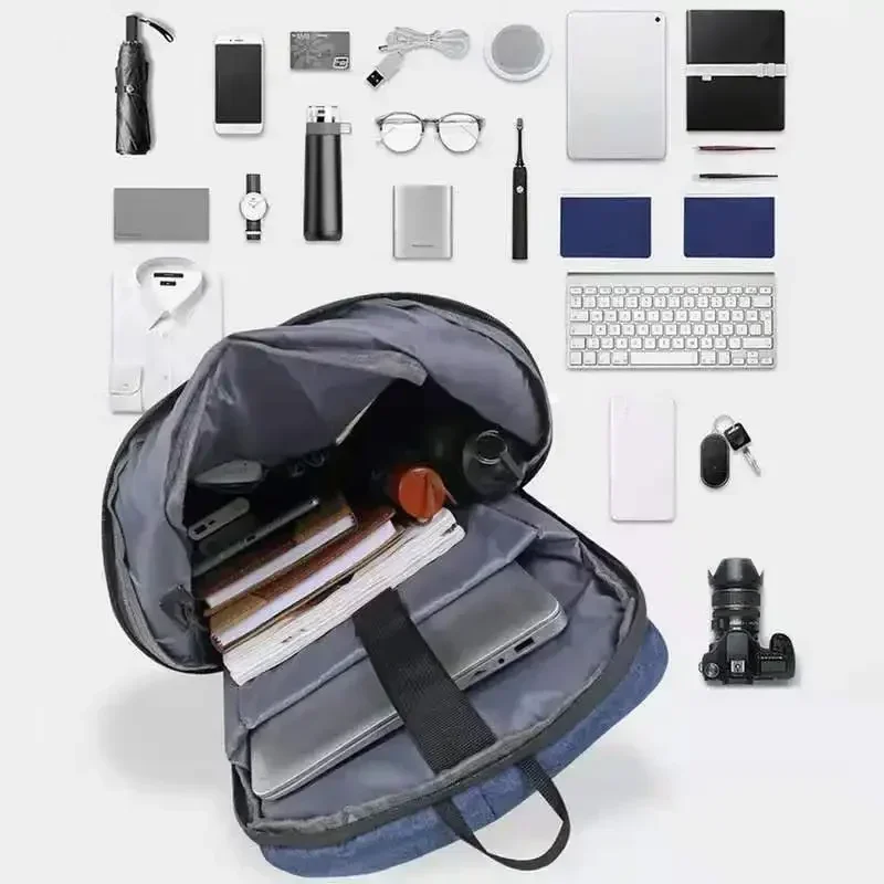 Mochila 2024 para hombre con carga USB, resistente al agua, para ordenador portátil de 15,6 pulgadas, informal, Oxford, bolso de negocios para hombre, Mochila, mochilas para ordenador portátil