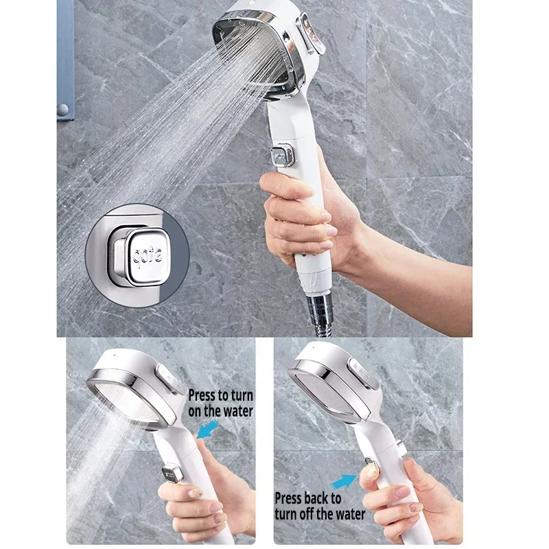 Xiaomi Mijia High Pressure Shower Head Water Saving 3-Modes Shower Heads Adjustable Water Massage Sprayer Bathroom Accessories