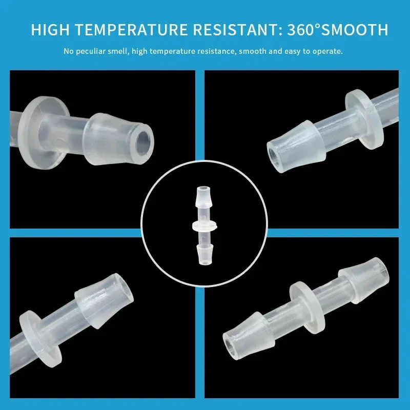 10 ~ 50 Uds. Junta de manguera de plástico Pagoda 1,6 2,4 3,2 4 4,8 5,6 6,4 8 9,5 10mm accesorios de tipo recto conector de manguera de tubo