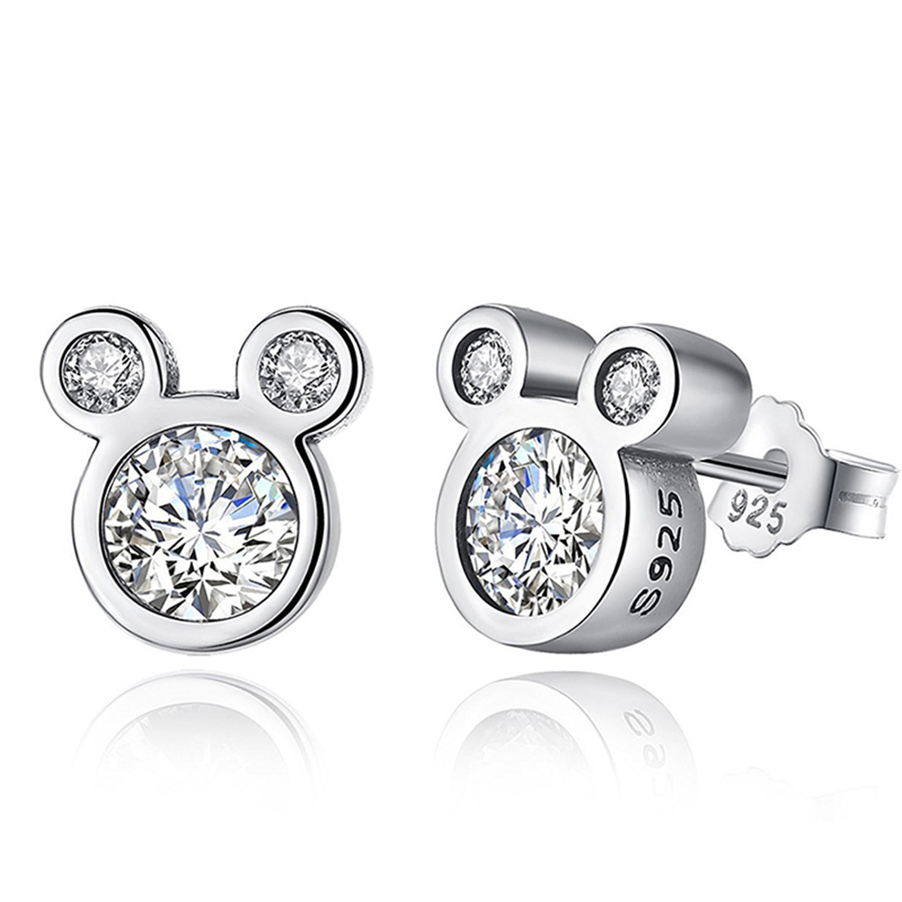 Gorąco sprzedające się kolczyki sztyfty ze srebra próby 925 dla kobiet i dziewcząt Autentyczny oryginalny prezent jubilerski