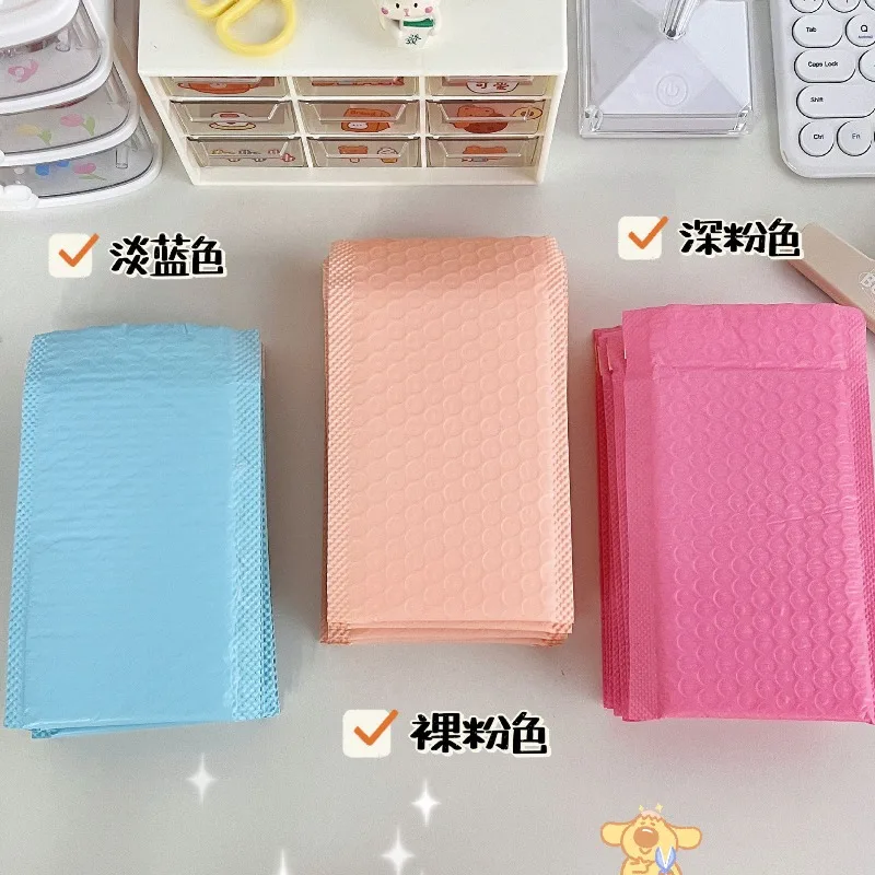 10 pçs saco de envelope de bolha rosa bolha auto selo sacos de correio envelopes acolchoados pacote para presentes