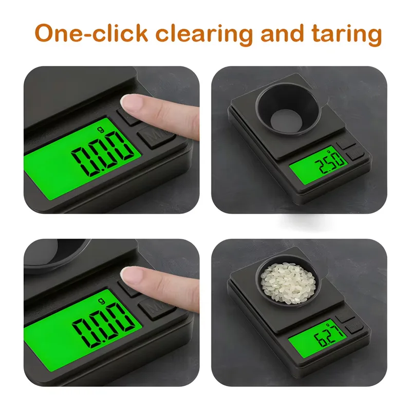 Precision Pocket Scale 1000g X 0.01g - Digital Gram Food Jewelry Ounces/Grains Scale Digital Pocket Scale Mini Scale Tiny Scale