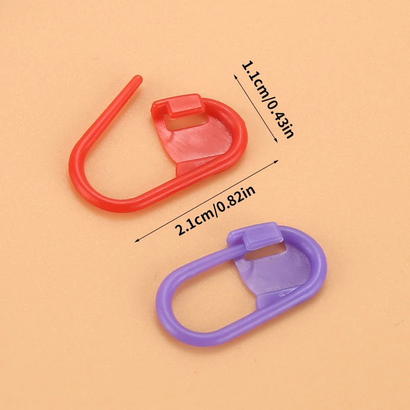 100-1000 ชิ้น/แพ็คมินิถักโครเชต์ Locking Stitch Markers สามารถบัตรอวยพรเด็กเครื่องหมายพลาสติกผู้ถือเข็มคลิปหัตถกรรม