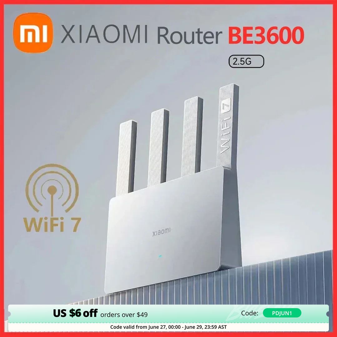 2024 Xiaomi Router BE3600 WiFi7 2,4/5GHz bandas Duan 160Mhz 3570Mbps malla red aceleración de juegos puerto Ethernet 2,5G