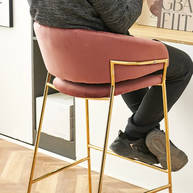 ร้านอาหารราคาถูกเก้าอี้บาร์สถานีภายนอก Luxury Commercial Bar สตูลยืนอุตสาหกรรม Taburete Cocina กาแฟเฟอร์นิเจอร์