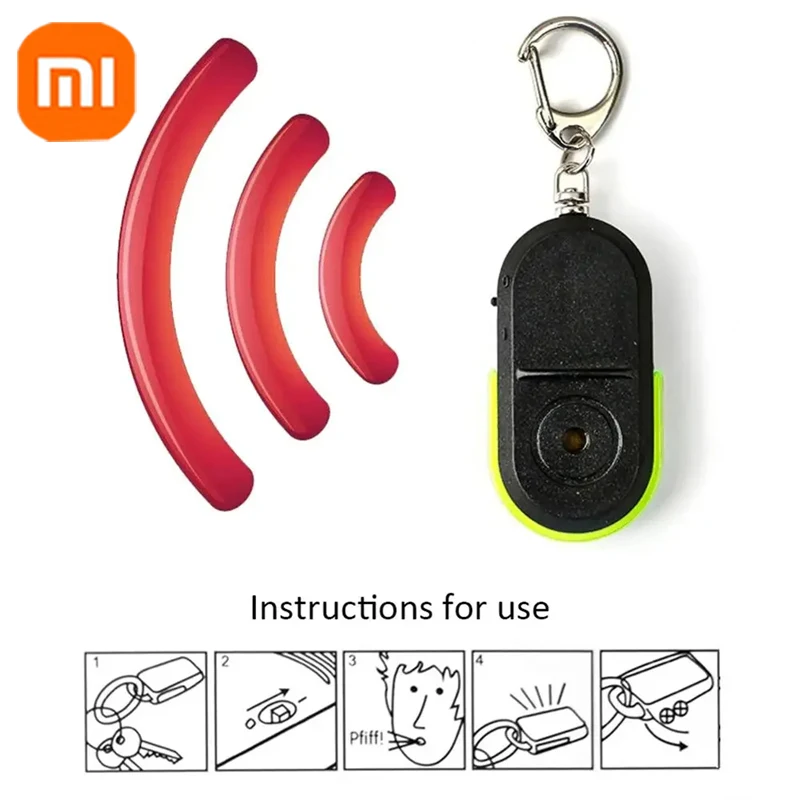 Xiaomi Wireless Anti-Lost Alarm Key Finder Locator Keychain Whistle Sound With LED Light Mini Anti Lost For Pet Elderly Key