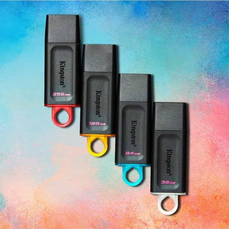 Kingston pen drive usb flash drives dtx pendrive 64gb 128gb 256gb de alta velocidade usb3.2 disco flash mini chave memória vara 3.0