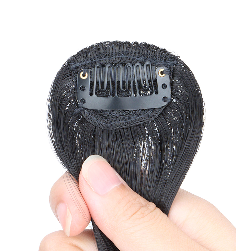 Synthetische Air Bangs Haarspange in Haarverlängerung Fransen Fake Bangs Haaraufsätze für Frauen Mädchen Alltagskleidung