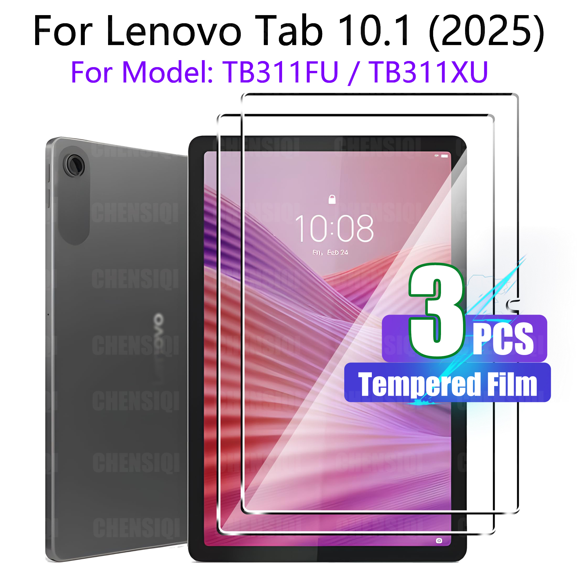 Защитная пленка для экрана Lenovo Tab 10,1 дюйма (2025) TB311FU/TB311XU закаленное стекло без пузырьков HD Защитная пленка с высоким откликом