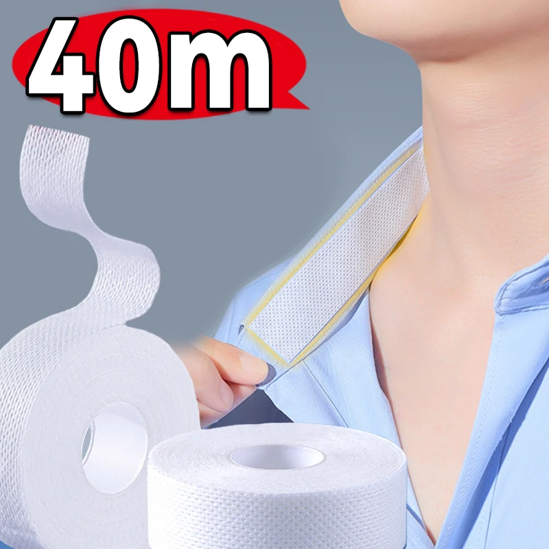 8/40M หมวกเสื้อ Anti-สกปรก Grime Protector Fixing สติกเกอร์ Self-กาวทิ้งเทปรีดเทปดูดซับเหงื่อ