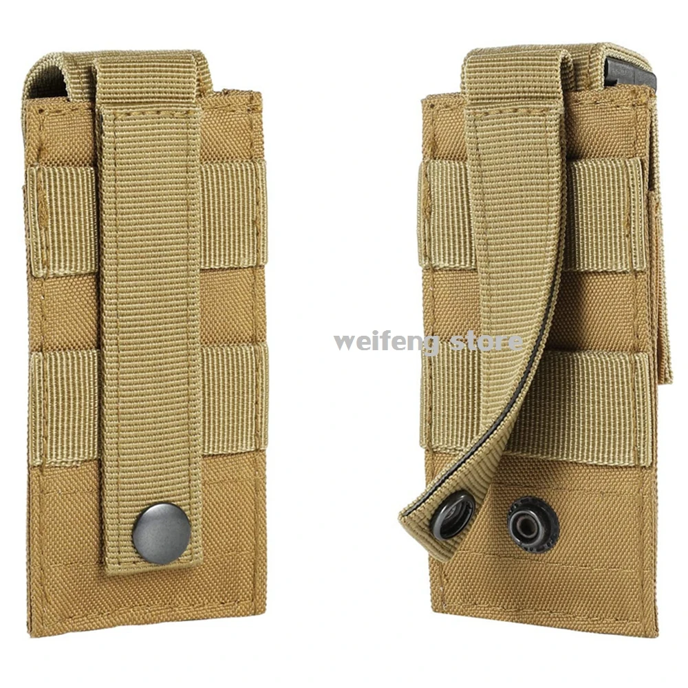 9mm 매거진 파우치 전술 싱글 더블 매거진 백 Glock M1911 92F 토치 백 트리플 백 용 야외 몰 오픈 탑 매거진 파우치